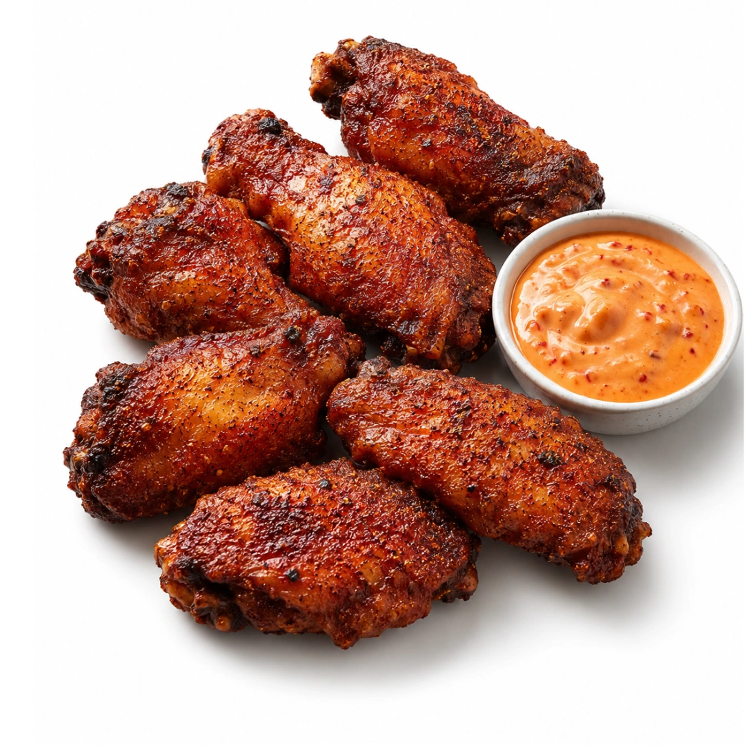Dry Rub Korean Wings burger